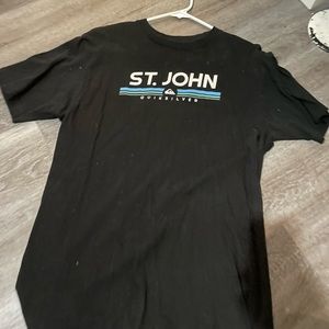 men’s black quicksilver shirt black size medium